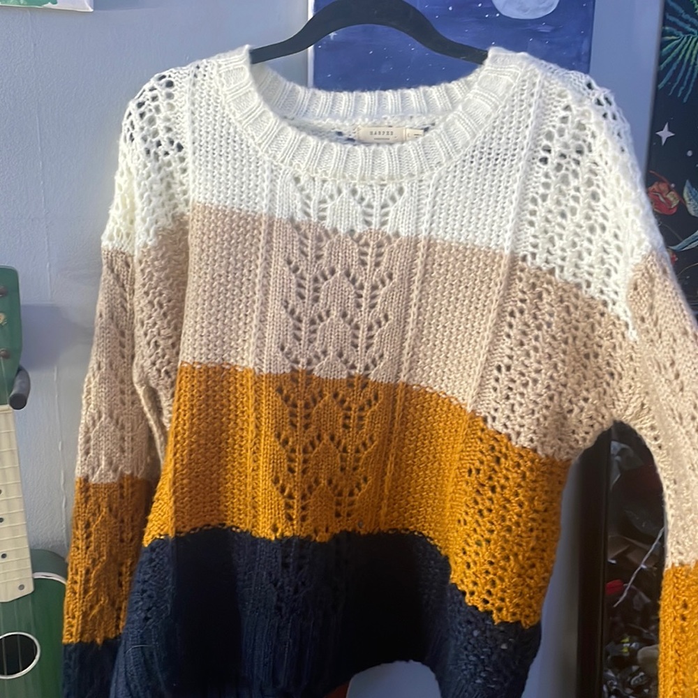 Multi color sweater from Francesca‘s, size large